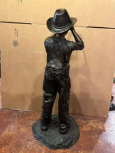 Load image into Gallery viewer, Bronze Boy Statue with Telescope