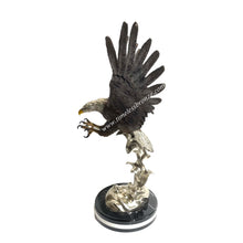 Load image into Gallery viewer, Large American Bald Eagle Bronze Sculpture