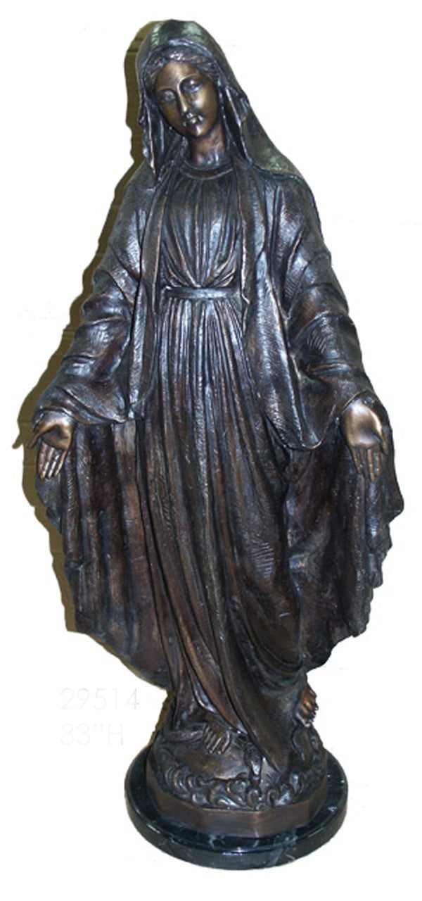 Our Lady of Grace Bronze Statue