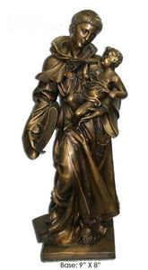 27"H Saint Anthony with Baby Jesus Bronze Statue