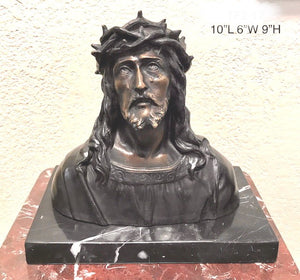 Face of Crucified Jesus Bronze Sculpture