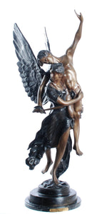 31"H Gloria Victis Bronze Sculpture by Antonin Mercie