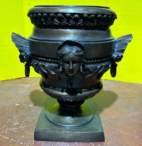 Bronze Greek Urn with Floral Designs