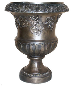 Bronze Garden Urn with Fruit Designs