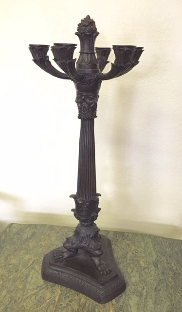 Bronze Sierra Candelabra With 5 Candle Holders