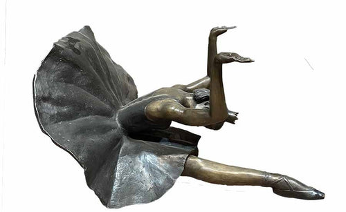 Ballet Dancer Cocktail Table Base Bronze Sculpture