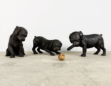 Load image into Gallery viewer, Bronze Labrador Puppy Dog Statues Set of 3