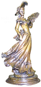 Classical American Woman Bronze Sculpture