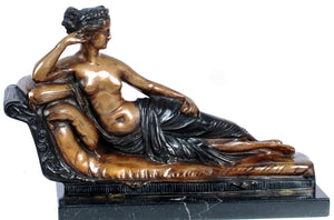 Paolina Borghese as Venus Victrix by Antonia Canova Tabletop Bronze Sculpture