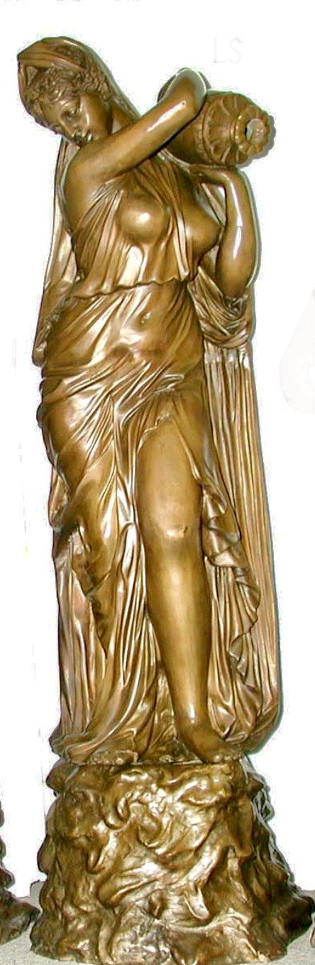 Gracious Life Size Greek Woman Bronze Sculpture II