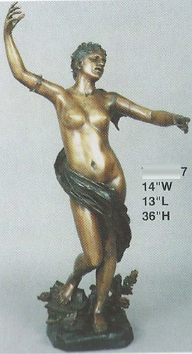 Bronze Woman in the Nude Sculpture