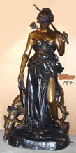 Load image into Gallery viewer, Life Size Bronze Roman Goddess Diana Statue