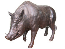 Load image into Gallery viewer, Large Bronze Wild Boar Statue Standing