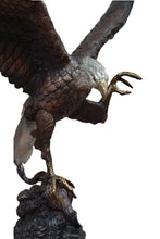 Load image into Gallery viewer, Bronze Flying Eagle Sculpture on Marble Base