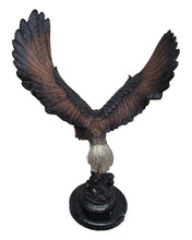 Load image into Gallery viewer, Bronze Flying Eagle Sculpture on Marble Base