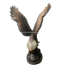 Load image into Gallery viewer, Powerful American Eagle Bronze Sculpture