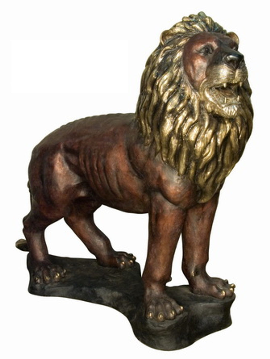 60”H Grand Entrance Bronze Lion Sculpture - Left