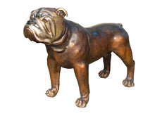Load image into Gallery viewer, Large Bronze Bulldog Statue - 20”H
