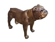 Load image into Gallery viewer, Large Bronze Bulldog Statue - 20”H