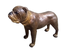 Load image into Gallery viewer, Large Bronze Bulldog Statue - 20”H