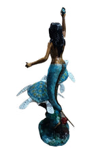 Load image into Gallery viewer, Bronze Mermaid Fountain Statue with Turtles II