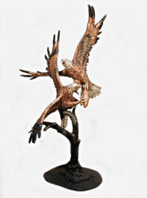 Load image into Gallery viewer, Life Size Warring Eagles Bronze Sculpture