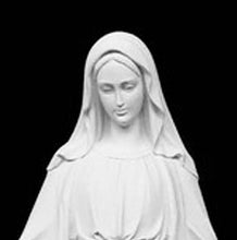 Load image into Gallery viewer, Large Blessed Virgin Mary Italian Marble Statue - 51”H