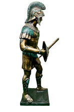 Load image into Gallery viewer, Standing Life Size Roman Gladiator Statues Pair