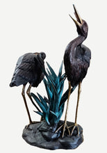 Load image into Gallery viewer, Bronze Life Size Heron Fountain Sculpture