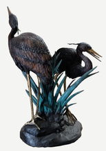 Load image into Gallery viewer, Bronze Life Size Heron Fountain Sculpture