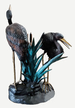 Load image into Gallery viewer, Bronze Life Size Heron Fountain Sculpture
