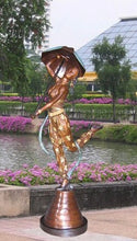 Load image into Gallery viewer, Art Deco Bronze Woman Fountain Statue