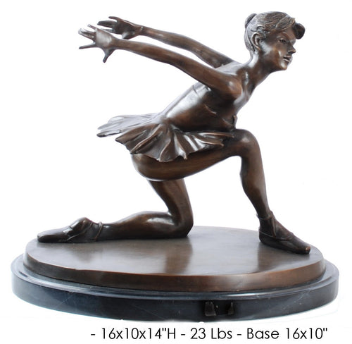 Classical Ballerina Bronze Sculpture for Tabletop