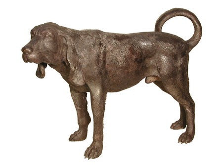 Large Bronze Male Labrador Retriever Sculpture