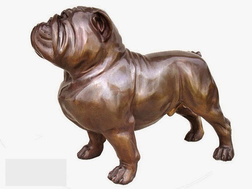 Butch the Bulldog Bronze Statue - 21”H