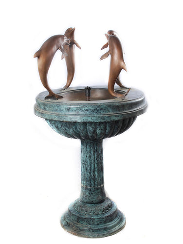 4 Dolphins' Freedom Bronze Water Fountain