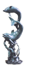 Load image into Gallery viewer, Bronze Bottlenose Dolphin Water Fountain Statue