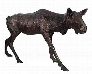Bronze Life Size Female Moose Sculpture