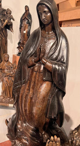 65"H Our Lady of Guadalupe Bronze Statue