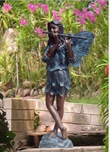 Load image into Gallery viewer, Large Bronze Fairy with Flute