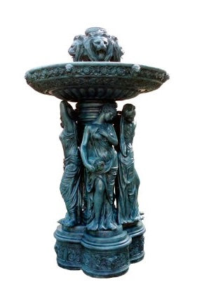 Greek Ladies Courtyard Fountain I