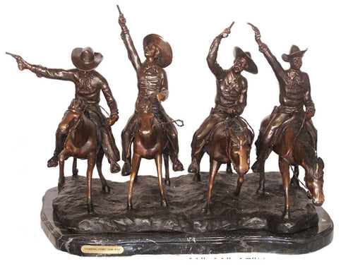 Coming Through the Rye Bronze Sculpture - 14”H