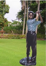 Load image into Gallery viewer, Bronze Life Size Swinging Male Golfer Sculpture