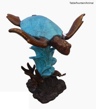 Load image into Gallery viewer, Bronze Sea Turtle Fountain Statue