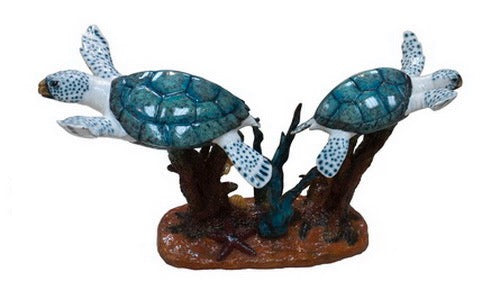 Sea Turtles on Sea Bed Bronze Table Base