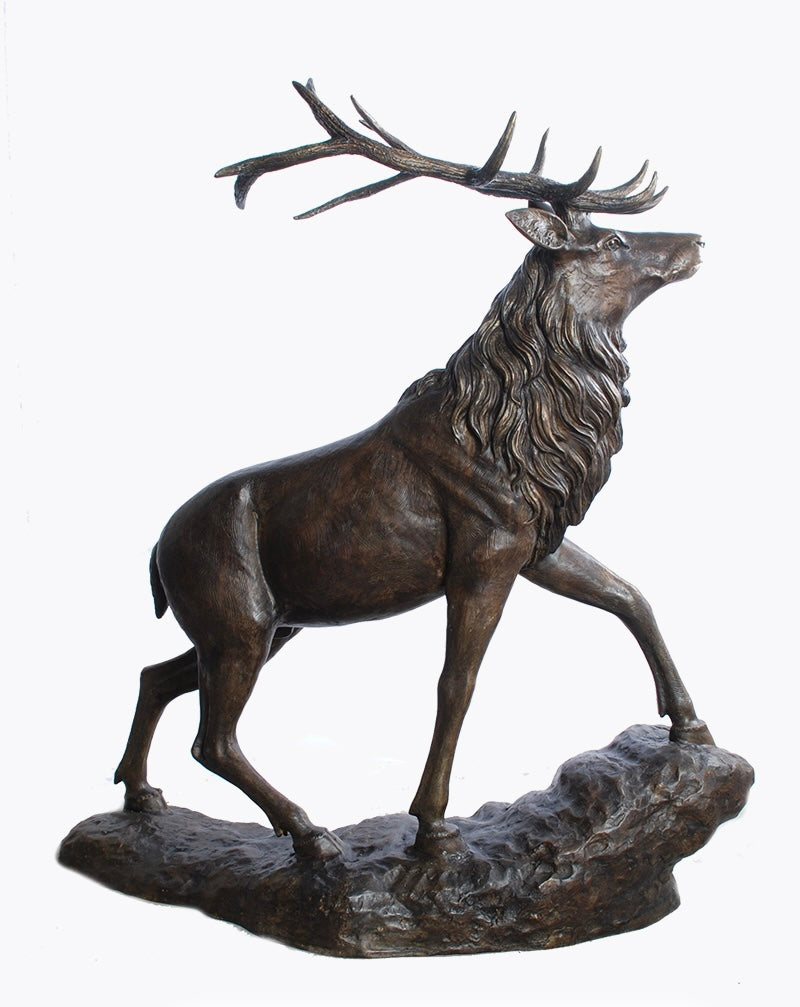 Bronze Stag Deer Sculpture