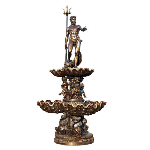 King Neptune’s Grand Estate Bronze Fountain