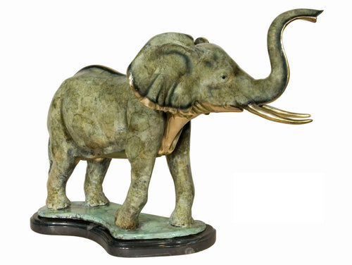 Large Bronze Asian Elephant Statue