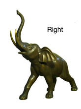 Load image into Gallery viewer, 25”H Bronze Left and Right Elephant Statues