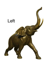 Load image into Gallery viewer, 25”H Bronze Left and Right Elephant Statues